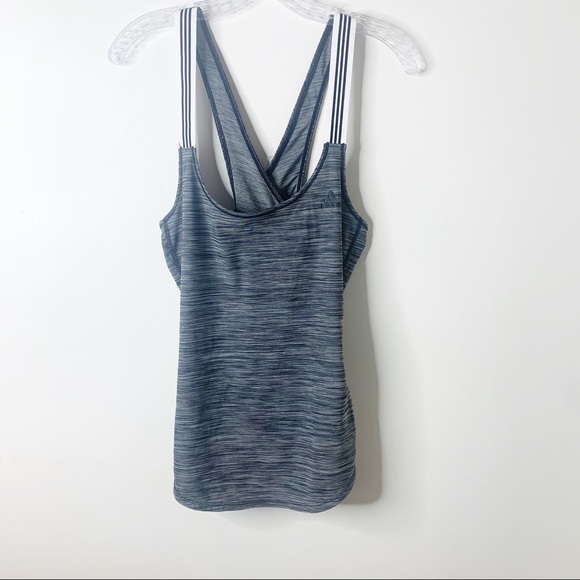 adidas Tops - Adidas women’s tank wide strap cross back sz med